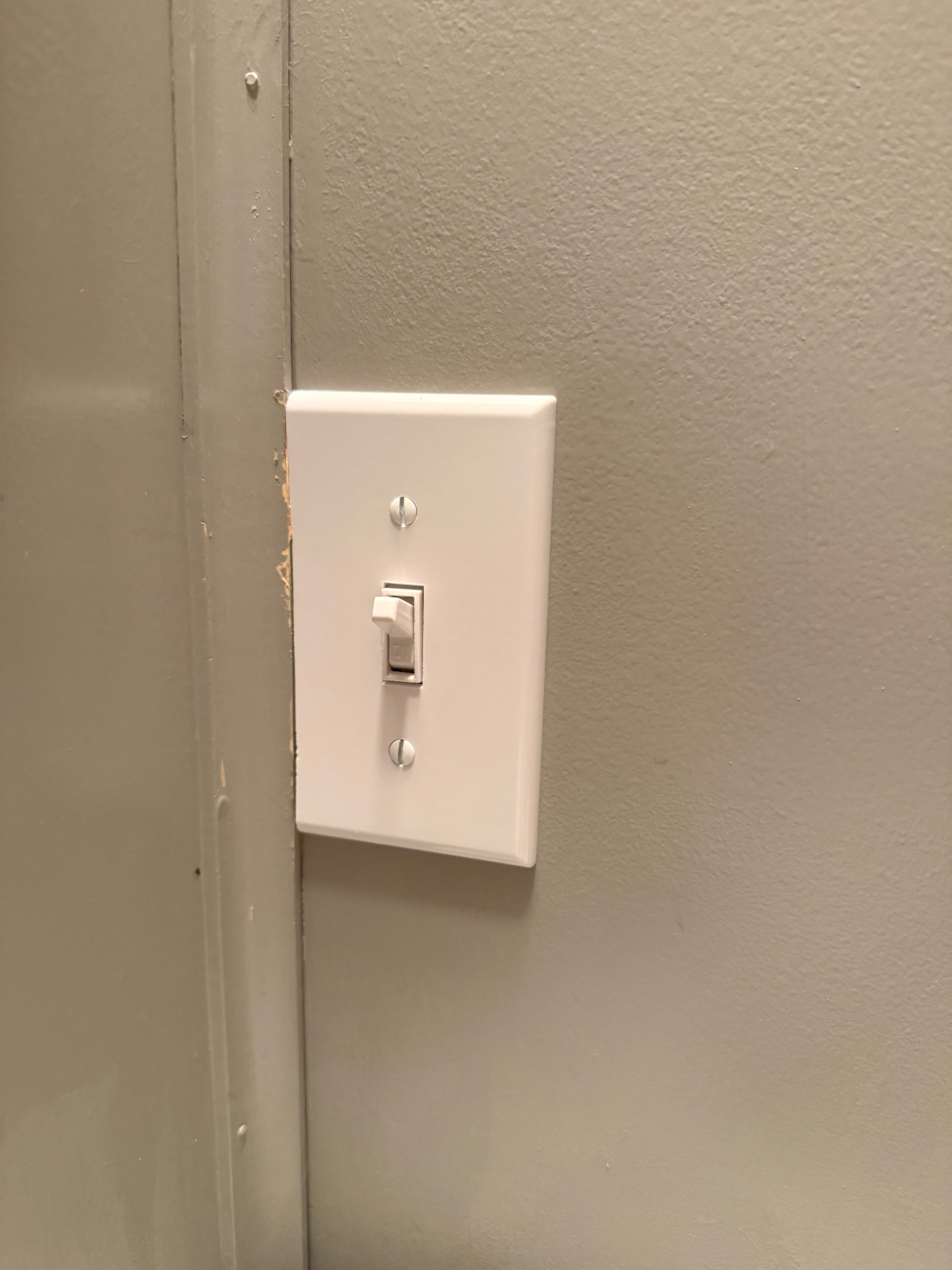 Newly installed light switch